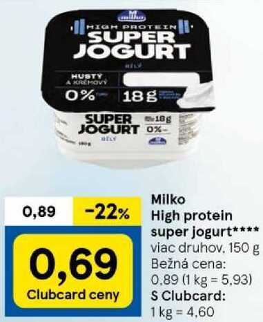 Milko High protein super jogurt, 150 g