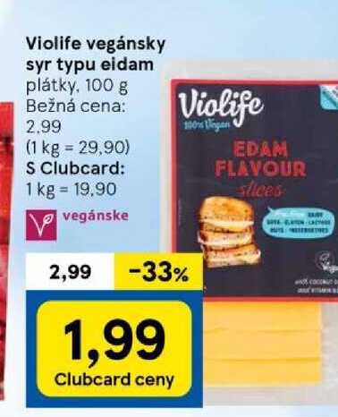 Violife vegánsky syr typu eidam, 100 g 