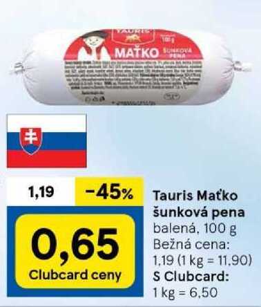 Tauris Maťko šunková pena, 100 g