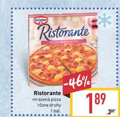Dr. Oetker Ristorante mrazená pizza rôzne druhy 