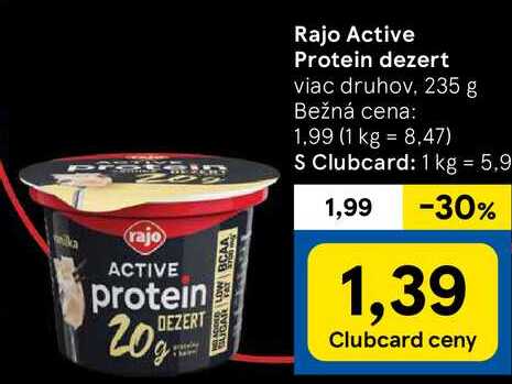 Rajo Active Protein dezert, 235 g  