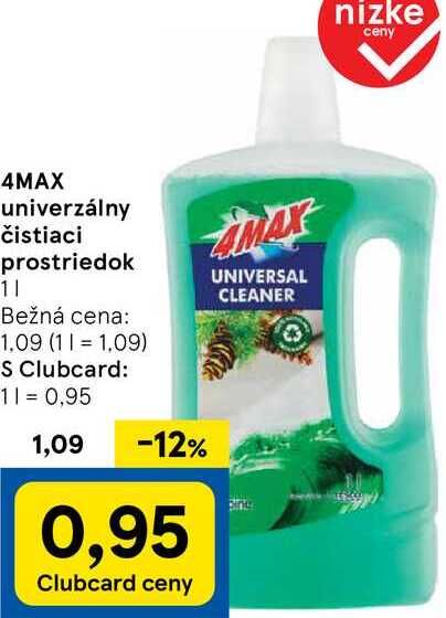 4MAX univerzálny čistiaci prostriedok, 1 l