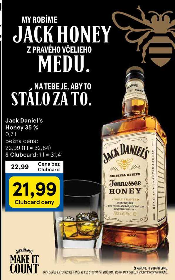 Jack Daniel's Honey 35%, 0,7 l
