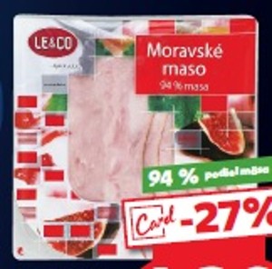 LE & CO Moravské mäso