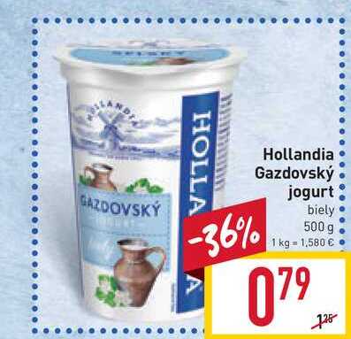 Hollandia Gazdovský jogurt biely 500 g v akcii