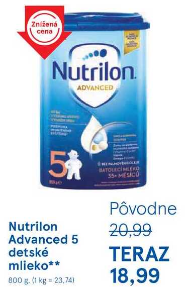 Nutrilon Advanced 5 detské mlieko, 800 g