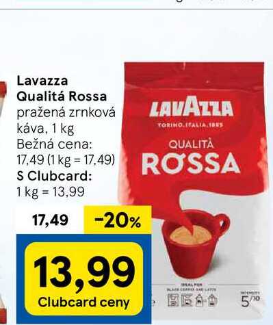Lavazza Qualitá Rossa pražená zrnková káva, 1 kg 
