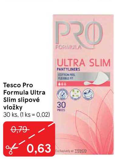 Tesco Pro Formula Ultra Slim slipové vložky 30 ks