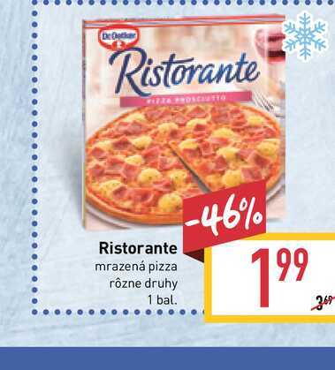 dr. Oetker Ristorante mrazená pizza rôzne druhy