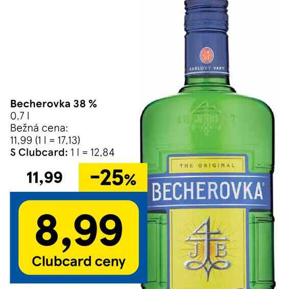 Becherovka 38%, 0,7 l