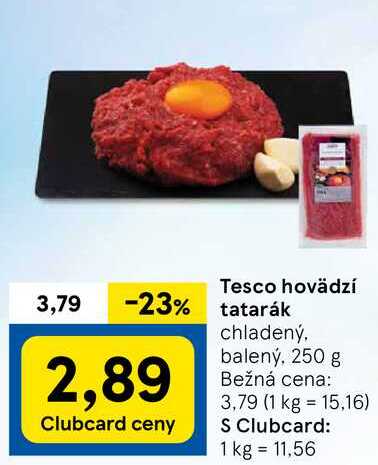 Tesco hovädzí tatarák, 250 g