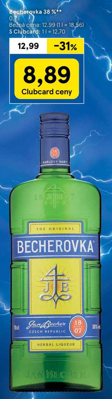 Becherovka 38 %, 0,7 l