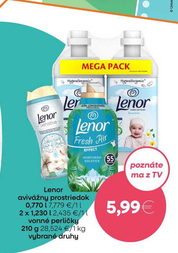 Lenor avivážny prostriedok 0,770l