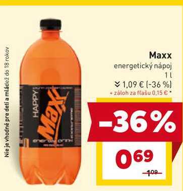 Maxx energetický nápoj 1L