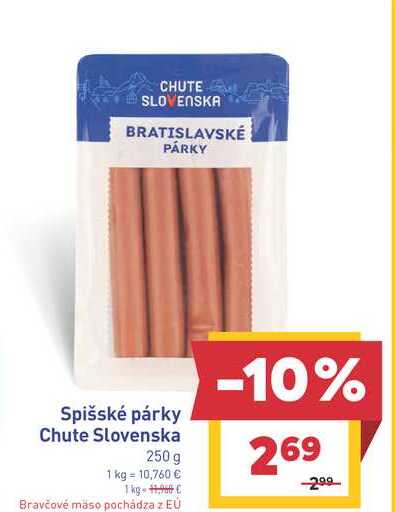 Spišské párky Chute Slovenska 250 g