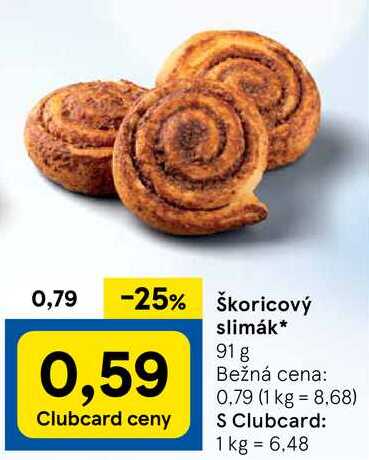 Škoricový slimák, 91 g