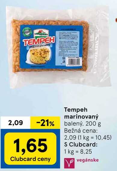 Tempeh marinovaný, 200 g