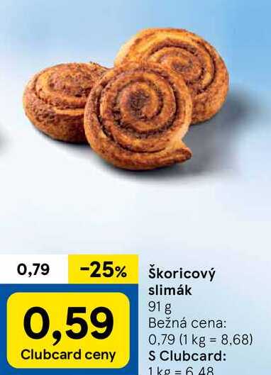 Škoricový slimák, 91 g