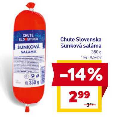 Slovenska šunková saláma 350 g