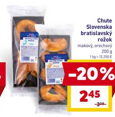 Bratislavský rožok makový, orechový 200 g 