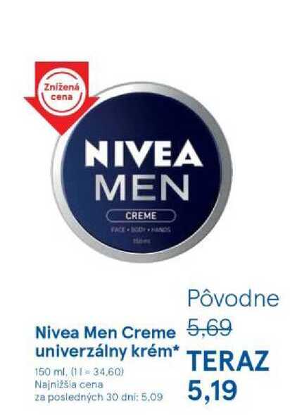 Nivea Men Créme 150 ml