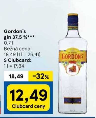 Gordon's gin 37,5 % 0.7l