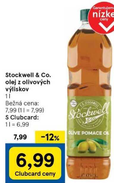 Stockwell & Co. olej z olivových výliskov 1l 