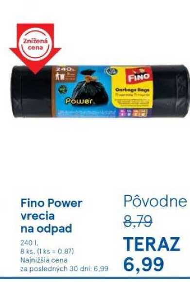 Fino Power vrecia na odpad 240l 8 ks