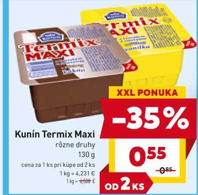 Kunín Termix Maxi rôzne druhy 130 g 