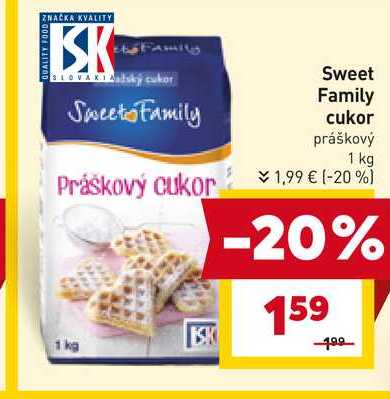 Sweet Family cukor práškový 1 kg