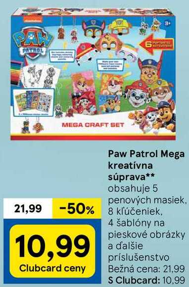 Paw Patrol Mega kreatívna súprava