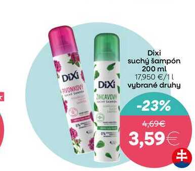 Dixi suchý šampón 200 ml 