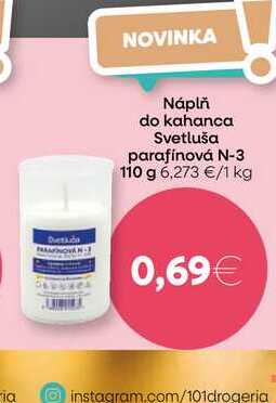 Náplň do kahanca Svetluša parafínová N-3 110 g 