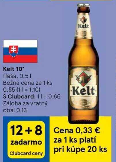 Kelt 10°, 0,5 l v akcii