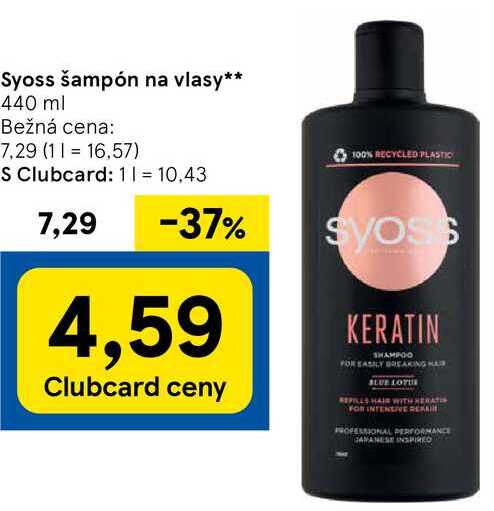 Syoss šampón na vlasy, 440 ml 