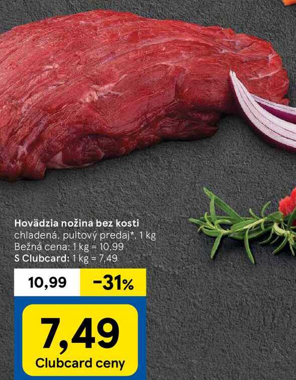 Hovädzia nožina bez kosti, 1 kg