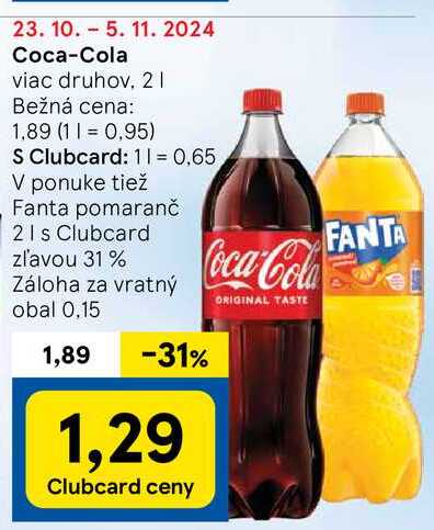 Coca-Cola, 2 l