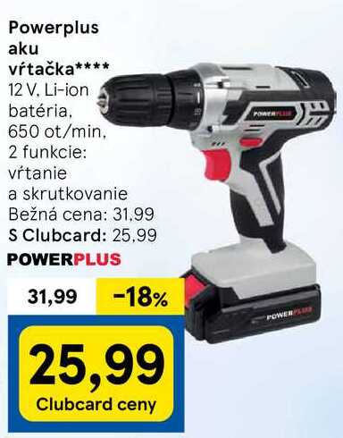 Powerplus aku vŕtačka