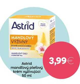 Astrid mandľový pleťový krém vyživujúci 50 ml