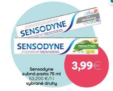 Sensodyne Whitening zubná pasta 75 ml