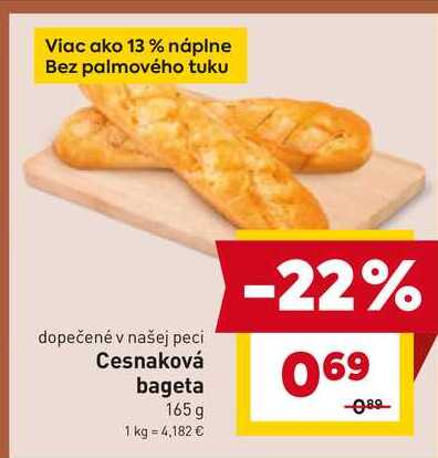 Cesnaková bageta 165 g