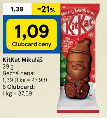 KitKat Mikuláš, 29 g