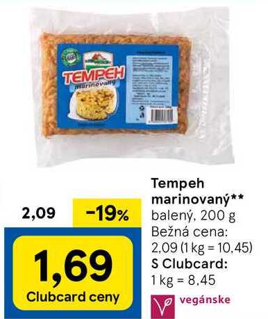 Tempeh marinovaný, 200 g