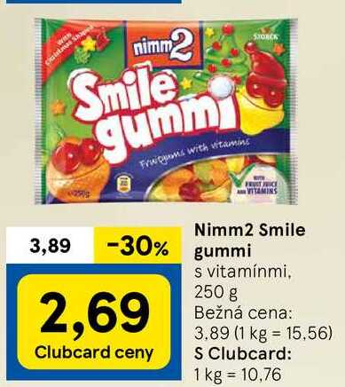 Nimm2 Smile gummi, 250 g