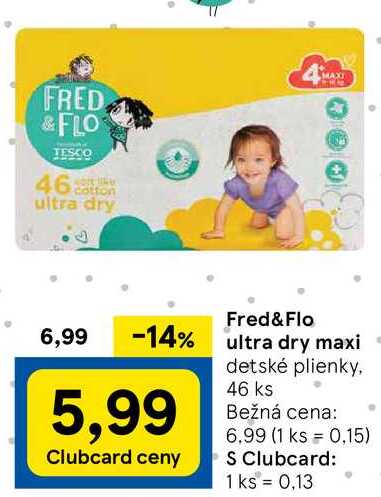  Fred&Flo ultra dry maxi, 46 ks