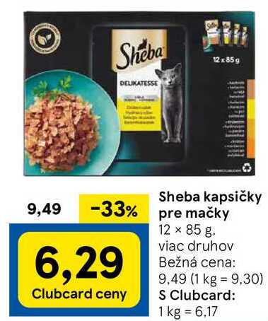 Sheba kapsičky pre mačky, 12x 85 g