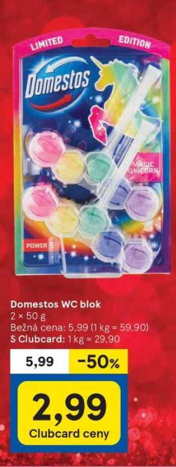 Domestos WC blok, 2x 50 g