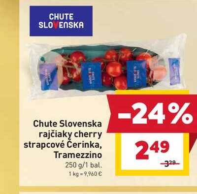 Chute Slovenska rajčiaky cherry strapcové Čerinka, Tramezzino 250 g/1 bal. 