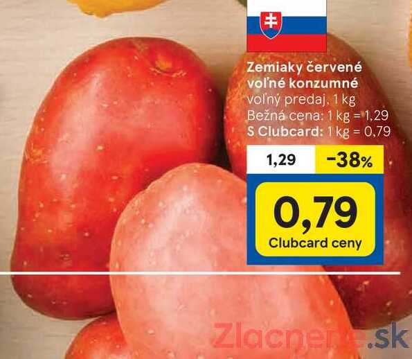 Zemiaky červené voľné konzumné 1 kg