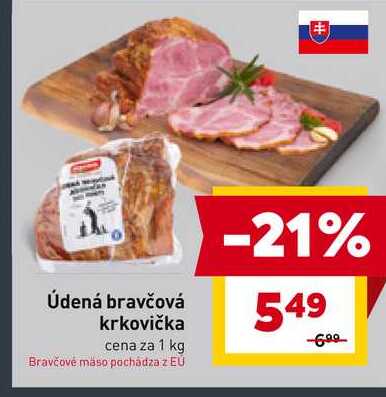 Údená bravčová krkovička cena za 1 kg 